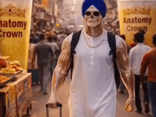 वीडियो में पहले दिन का जिक्र किया गया। इस दौरान कंकाल को अमृतसर की गलियों में जाते हुए दिखाया गया है।