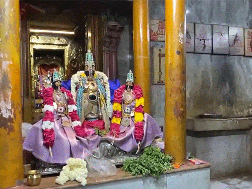 तमिलनाडु में पेरूमल मंदिर में उगडी पर्व पर पूजा-अर्चना की गई।