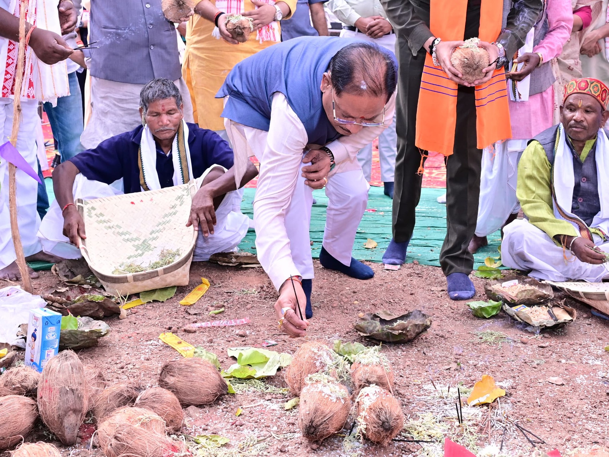 CM Sai Jashpur Sarhul Puja | Praying for Rain & Prosperity