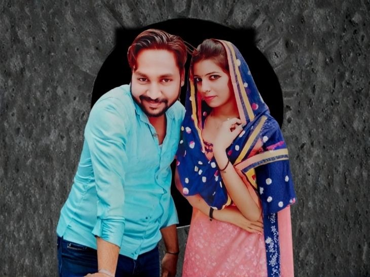 आरोपी पति और मृतका की फाइल फोटो। दोनों की 8 साल पहले शादी हुई थी।