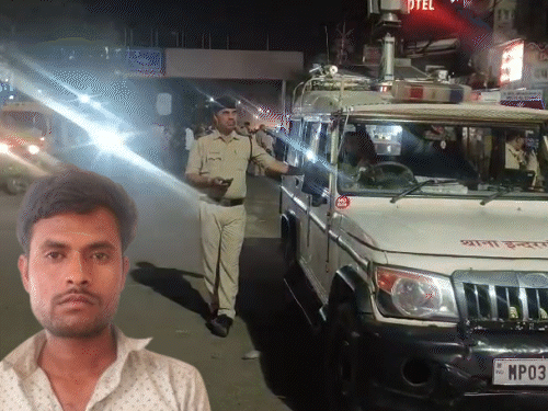 पुलिस पर हमला करने वाला आरोपी मनोज कुशवाह। - Dainik Bhaskar