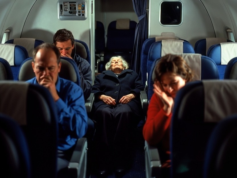 फ्लाइट हॉन्गकॉन्ग से लंदन जा रही थी। (फोटो- AI जनरेटेड) - Dainik Bhaskar