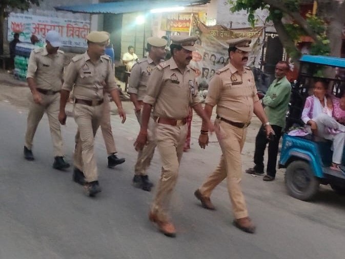 Basava Raj Police Barasagwar Police Security Review for Chaitra Navratri & Ramnavami