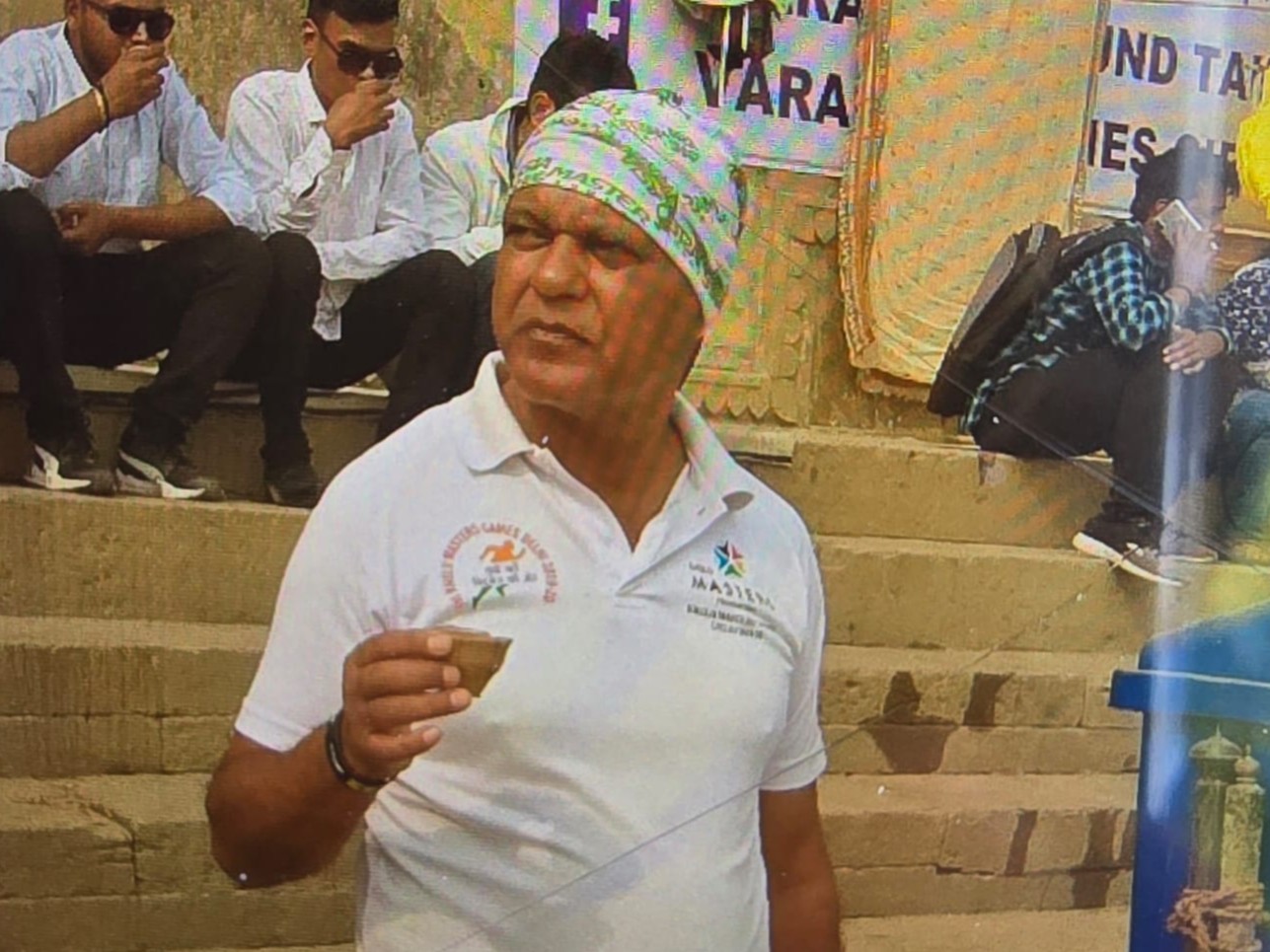 70 साल के फूल कुंवार 21 और 22 मार्च को चंडीगढ़ में आयोजित खेलो इंडिया प्रतियोगिता में हिस्सा लेने गए थे।(फाइल फोटो) - Dainik Bhaskar