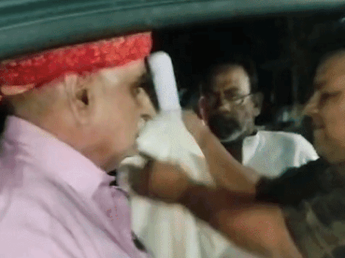 बलारां गांव में मंत्री झाबर सिंह खर्रा का स्वागत किया गया था।