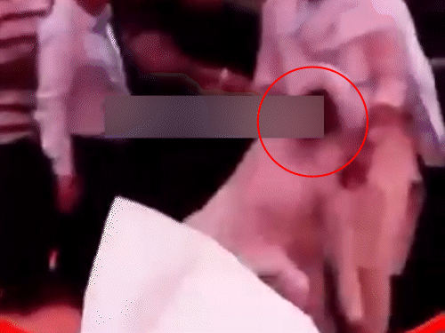 AAP विधायक गुरदेव सिंह देव मान पर आरोप है कि उन्होंने बुजुर्ग को लात मारी।