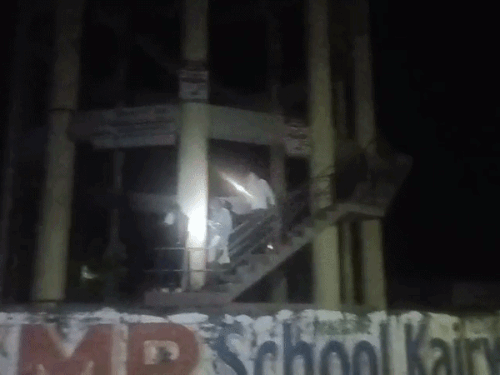 करीब दो घंटे की मशक्कत के बाद महिला को नीचे उतारा गया।