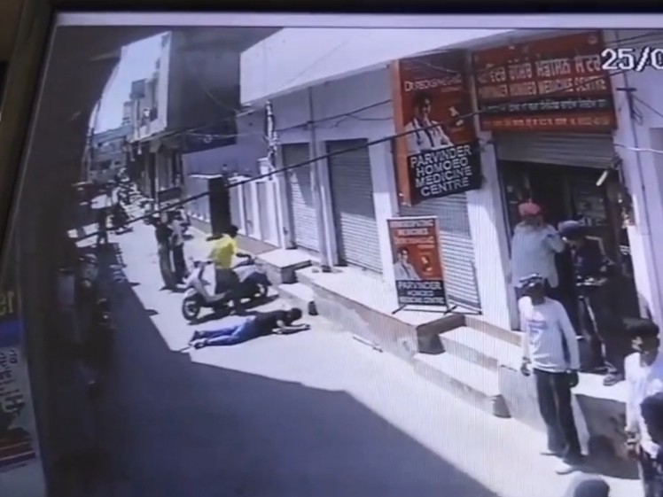 वारदात की CCTV फुटेज।