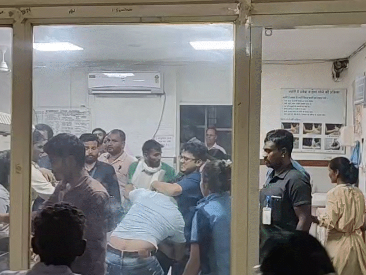 बच्चा वार्ड (HNCU) में धुआं फैलते ही वार्ड में अफरा-तफरी मच गई।