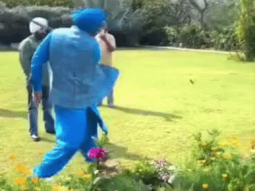 गुल्ली-डंडा खेलते नजर आए नवजोत सिंह सिद्धू। - Dainik Bhaskar