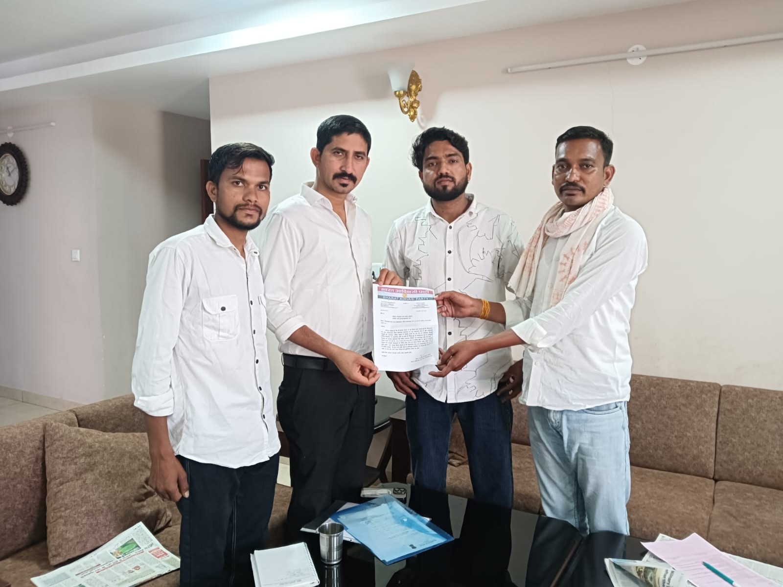 MP Rajkumar Rot Receives Memo, Tribal Development Focus