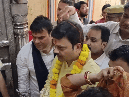 बिहार के जलदाय मंत्री ने शाकंभरी माता के दर्शन कर प्रदेश की खुशहाली की कामना की।