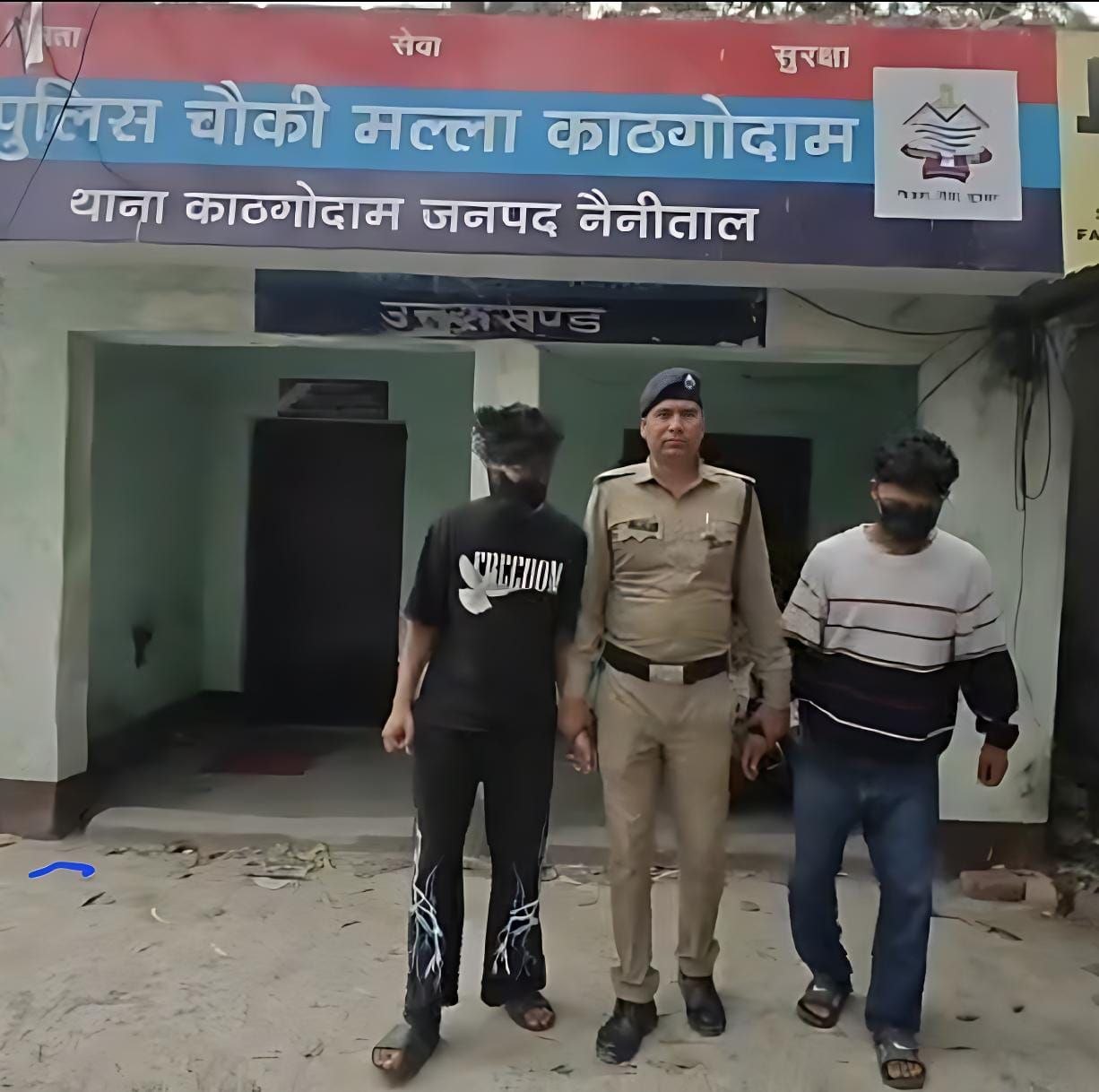 मारपीट और तोड़फोड़ करने वाले दो युवक गिरफ्तार