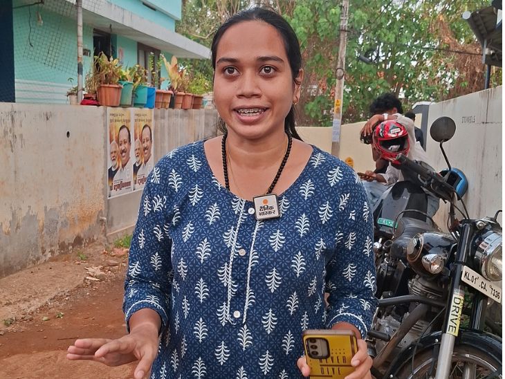 ये स्वाति हैं। तिरुवनंतपुरम नगर निगम के एडावाकोड वार्ड से पार्षद हैं। स्वाति निकाय चुनाव में BJP की सबसे कम उम्र की कैंडिडेट थीं।