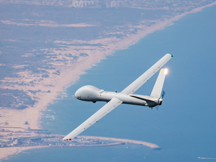 तस्वीर के इजराइल के एडवांस हर्मीस-900 ड्रोन की है। (फाइल-फोटो)