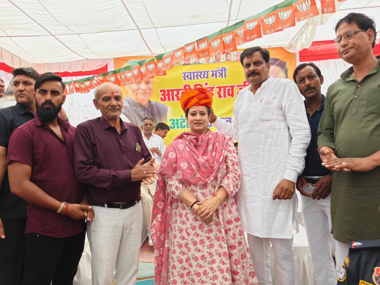 Arati Singh Rao Visit Atlee | Haryanvi Health Minister Hears Public Issues