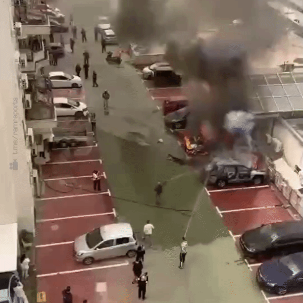 Iran on Friday launched a missile attack on the Kiryat Ata city of northern Israel, burning several vehicles and damaging nearby buildings.