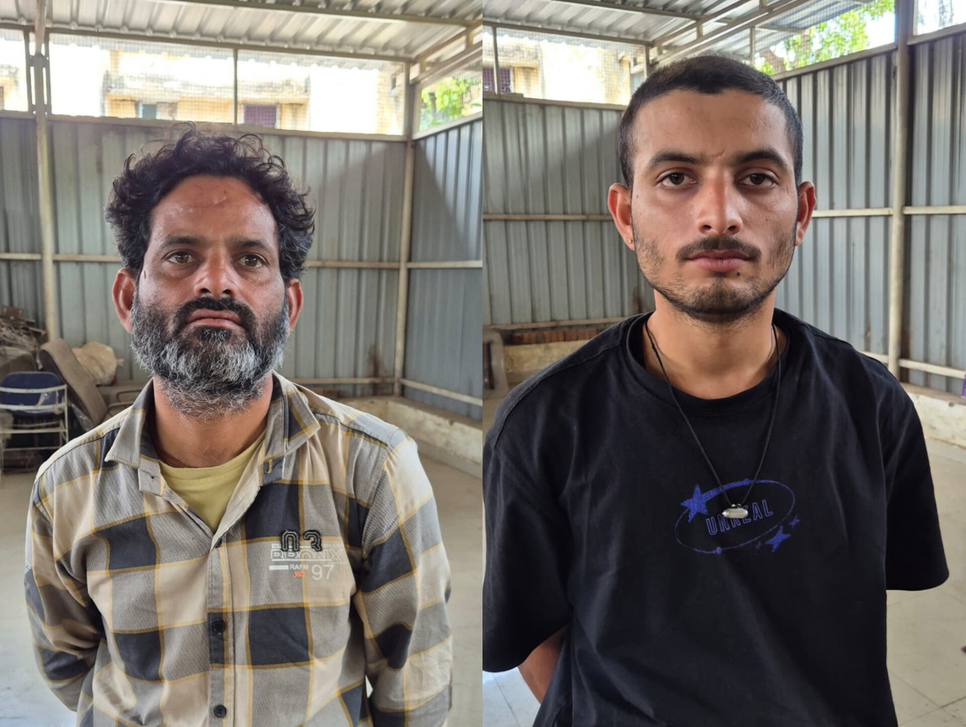 हत्या के आरोपी भाई और पिता।