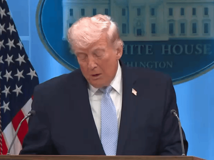 ट्रम्प ने सोमवार रात (भारतीय समय के मुताबिक) ईरान जंग को लेकर प्रेस कॉन्फ्रेंस की। - Dainik Bhaskar