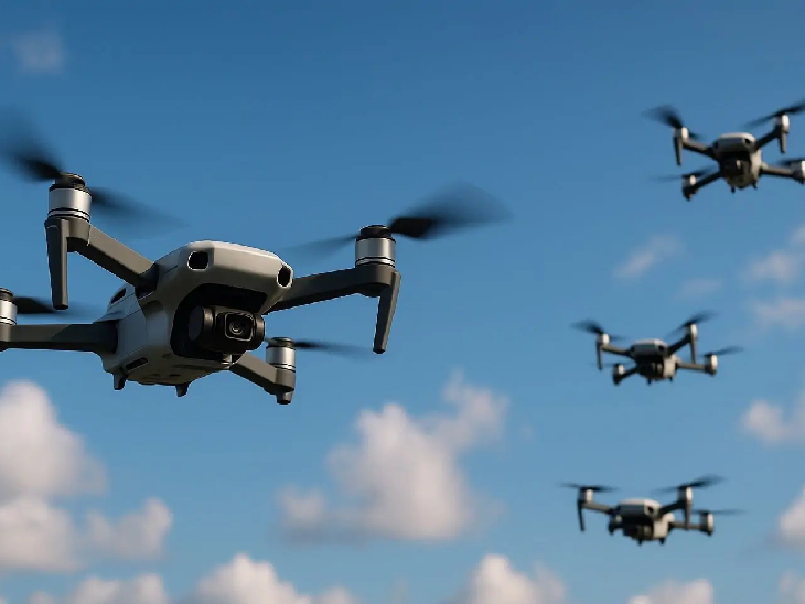 2025 तक देश में 30 लाख से ज्यादा ड्रोन रजिस्टर्ड हो चुके हैं, जो एक साल में 50% की वृद्धि है। - Dainik Bhaskar