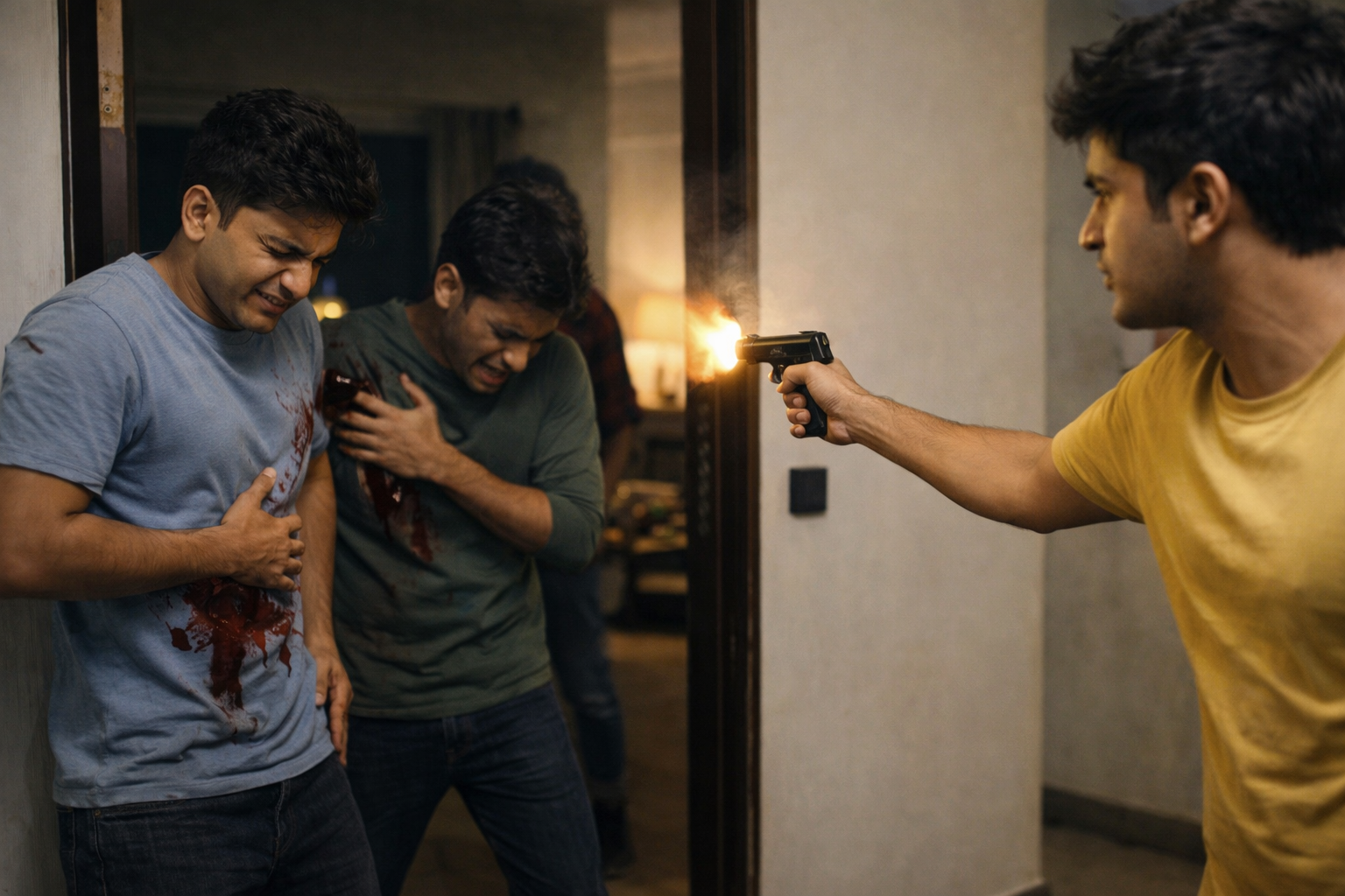 नशे में धुत सुधांशु ने देशी पिस्टल से 4-5 राउंड फायर कर दिए। (फोटो- एआई जनरेटेड)