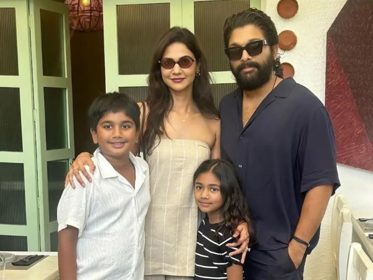 अल्लू अर्जुन के दो बच्चे हैं। बेटा अल्लू अयान (जन्म: 2014) और बेटी अल्लू अरहा (जन्म: 2016)