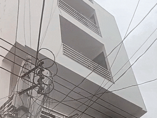 The two-and-a-half-year-old girl was murdered in this house located in Surya Vihar, Gurugram