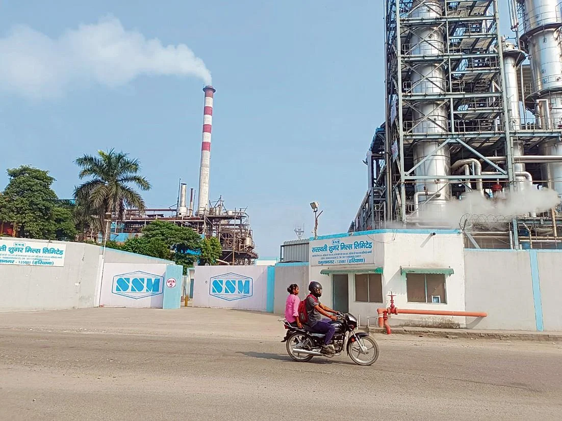यमुनानगर की सरस्वती शुगर मिल।