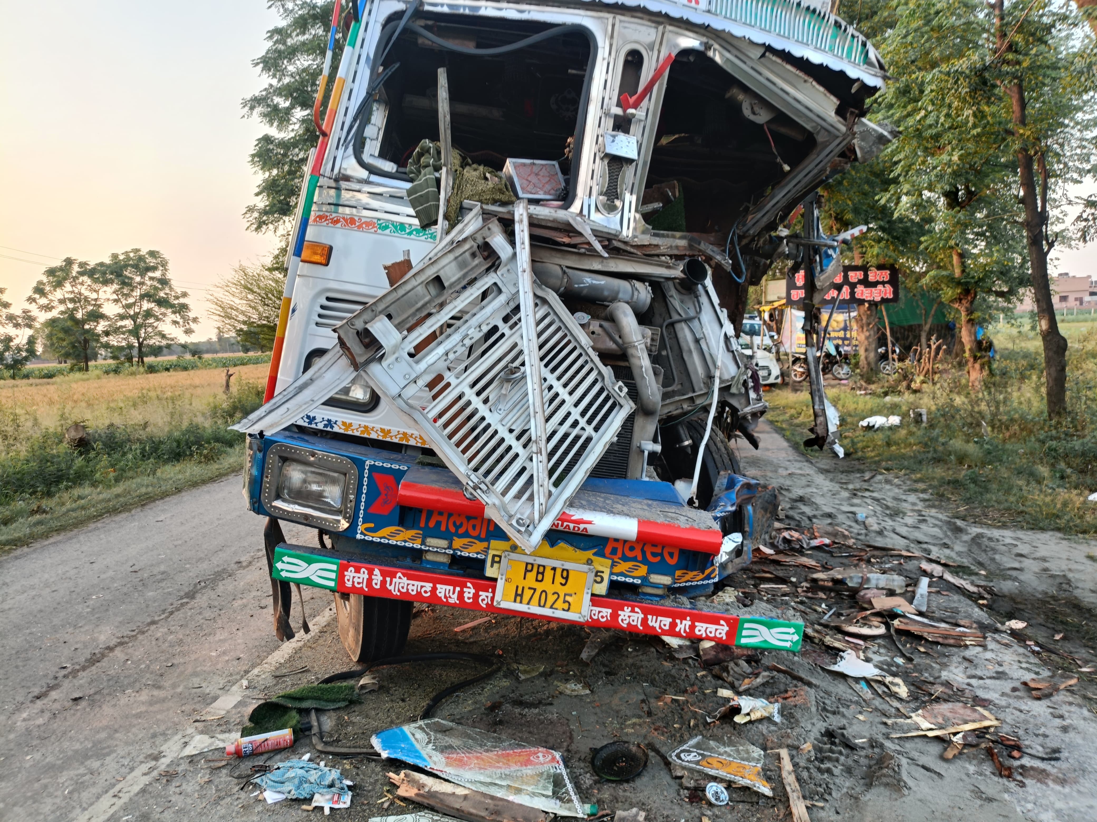 Jagran Accident: Truck-Trolley Collision Injures One | Police Probe