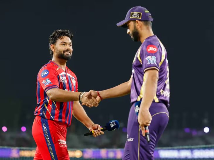 टॉस के दौरान ऋषभ पंत और अजिंक्य रहाणे। (फोटो- BCCI)