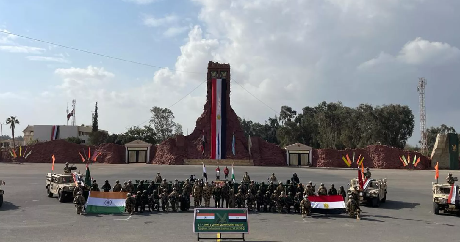 भारत-इजिप्ट जॉइन्ट स्पेशल फोर्सेज एक्सरसाइज साइक्लोन का पिछला एडिशन भारत में हुआ था।