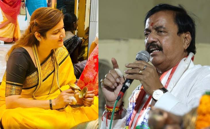 पहली फोटो रुपाली चाकणकर और दूसरी NCP लीडर सुनील तटकरे की है। दोनों की उंगलियों पर सफेद पट्टी दिख रही है। अंजलि दमानिया ने इनका जिक्र CDR में किया है।