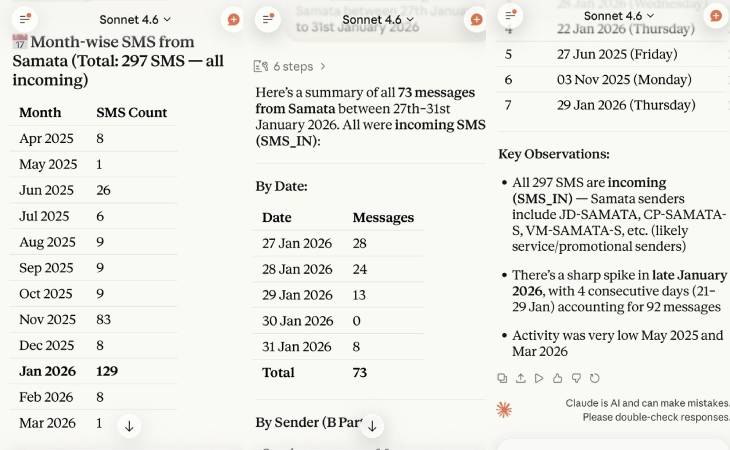 अंजलि दमानिया ने सबूत के तौर पर खरात के समता बैंक खाते के क्रेडिट मैसेज की डिटेल दी है।