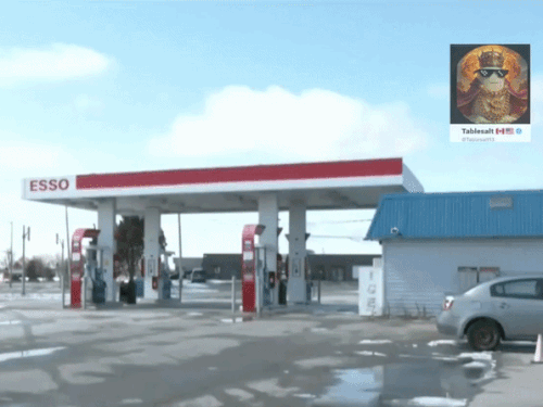 पंजाबी मूल के व्यक्ति का पेट्रोल पंप, जिसे सील किया गया है।