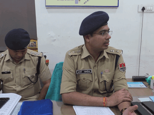 एसपी हर्षवर्धन अग्रवाल की ओर से मामले का किया गया खुलासा।