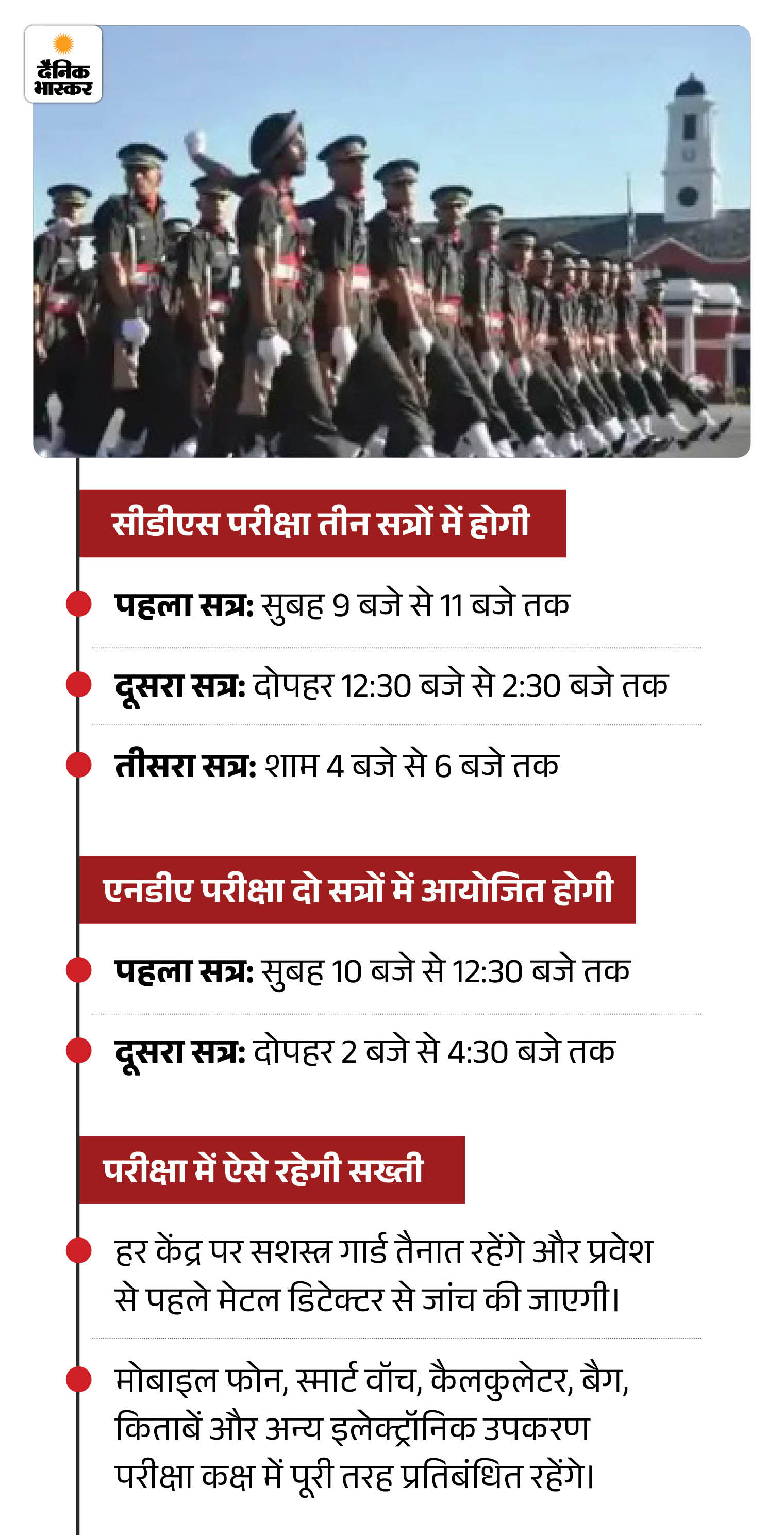 ग्वालियर में आज CDS और NDA परीक्षा:  7 केंद्रों पर 6030 अभ्यर्थी देंगे एग्जाम, कड़ी चेकिंग के बाद मिलेगा प्रवेश – Gwalior News