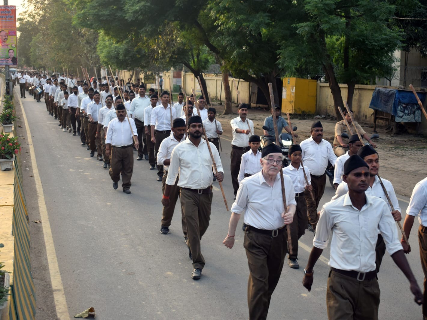 Sitapur RSS Path Sanchalan Ambedkar Jayanti Welcome