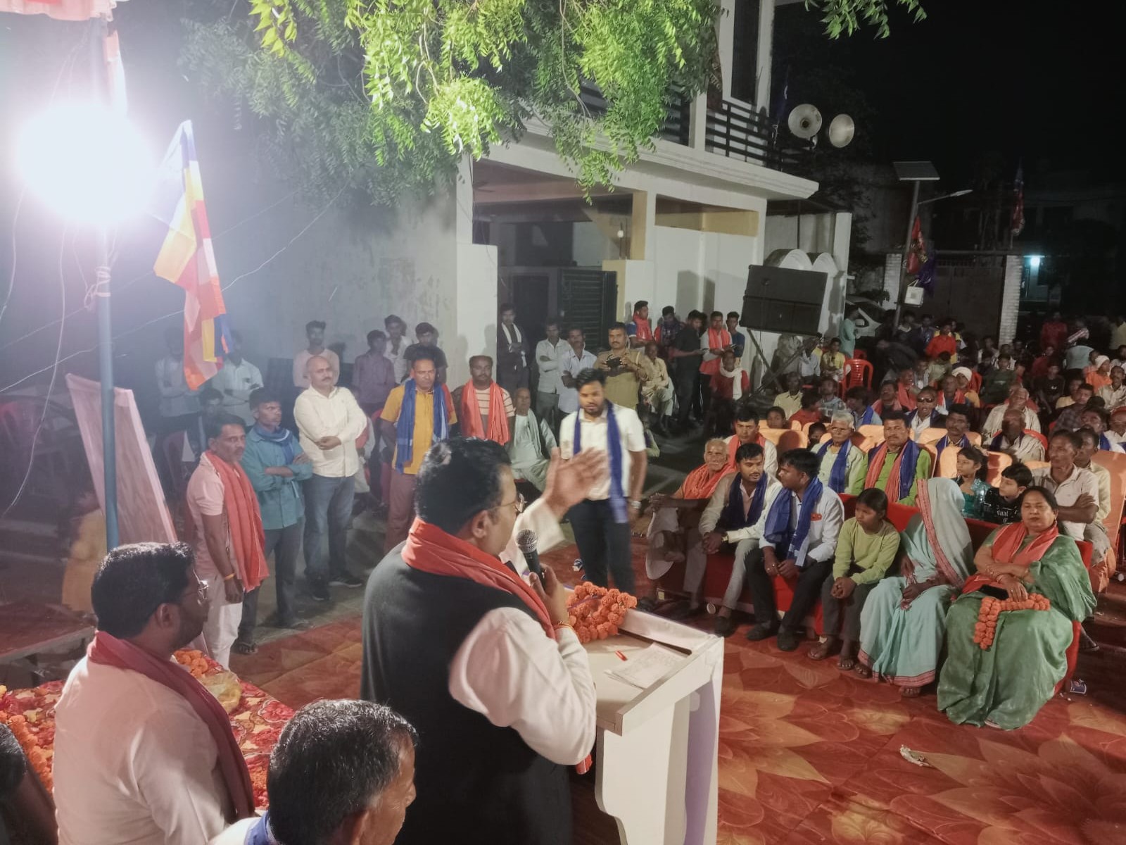 SP Leader Shyam Lal Pal Pays Tribute to Ambedkar; Lucknow Event