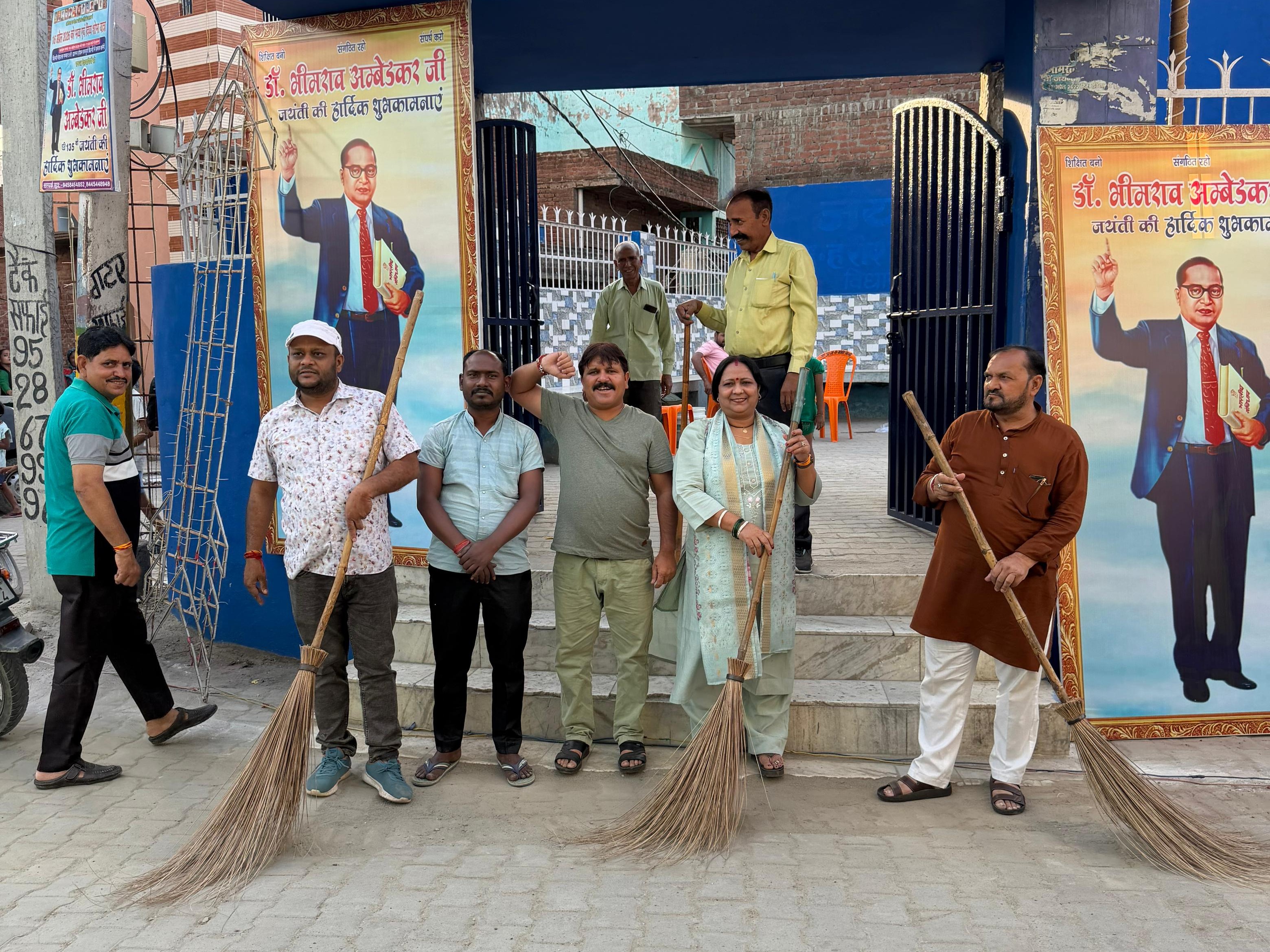 Bilsi: Ambedkar Jayanti Prep; Hygiene Campaign & Appeal