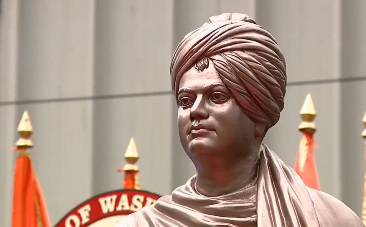 ये मूर्ति भारत-अमेरिका सांस्कृतिक संबंध का प्रतीक है और स्वामी विवेकानन्द के भाईचारा और धार्मिक संस्कृति के भाषण प्रमोट करने के लिए है।