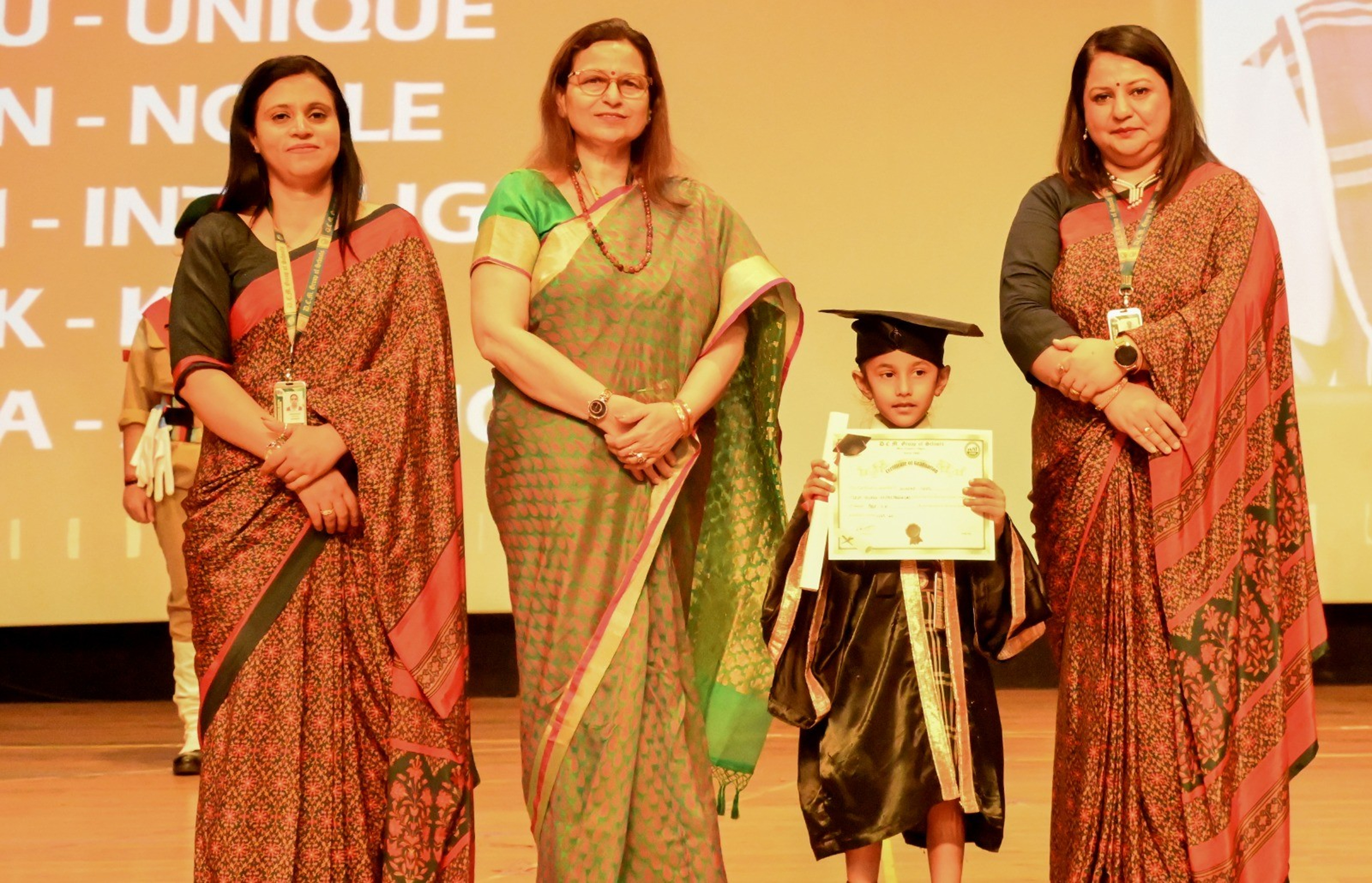 DCM Yes School organised graduation ceremony for the little students