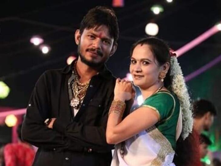 पत्नी के साथ प्रभु भाई सोलंकी की एक फोटो।