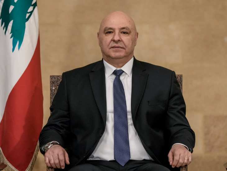 तस्वीर लेबनान के राष्ट्रपति जोसेफ औन की है। उन्होंने पिछले साल जनवरी में पद संभाला था।