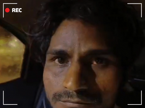 Driver Rajendra, accused of smuggling, confessed to the truth on camera.