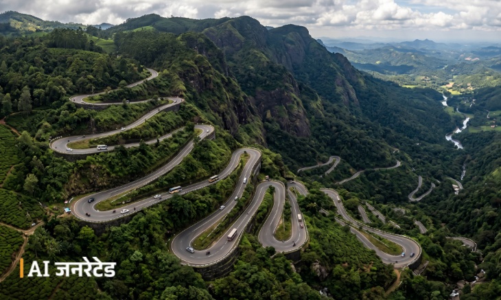 हेयरपिन मोड़ कि तस्वीर।