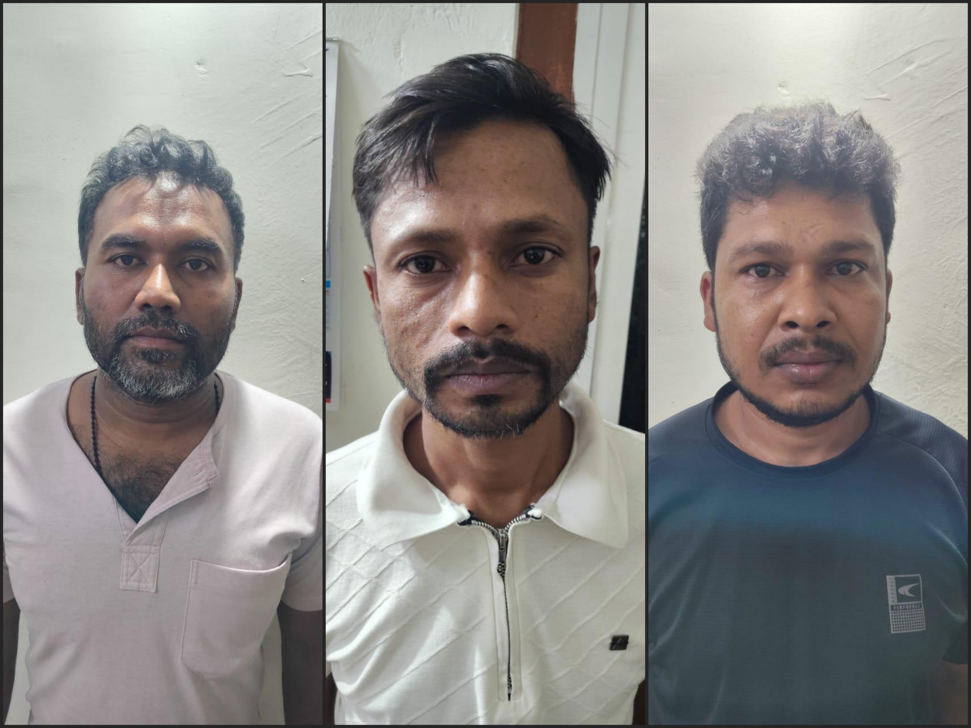 यह तीनों आरोपी पश्चिम बंगाल के रहने वाले हैं।