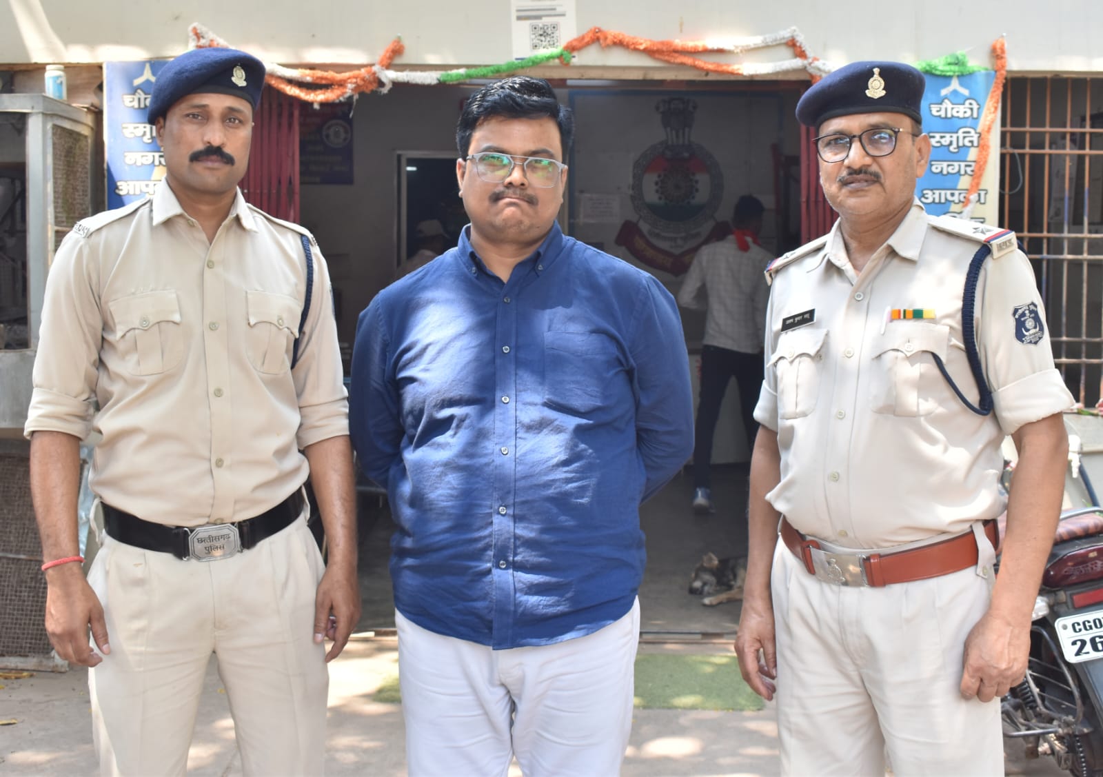 आरोपी को पुलिस ने किया गिरफ्तार।