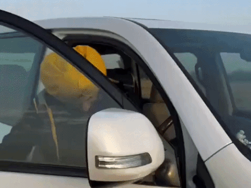 गाड़ी में बैठते हुए नवजोत सिंह सिद्धू।