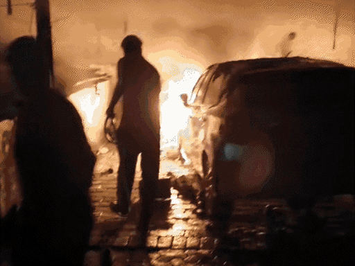 A fire broke out due to a drone crash in village Khai Seme in Firozpur. Family members were burnt in this incident. File