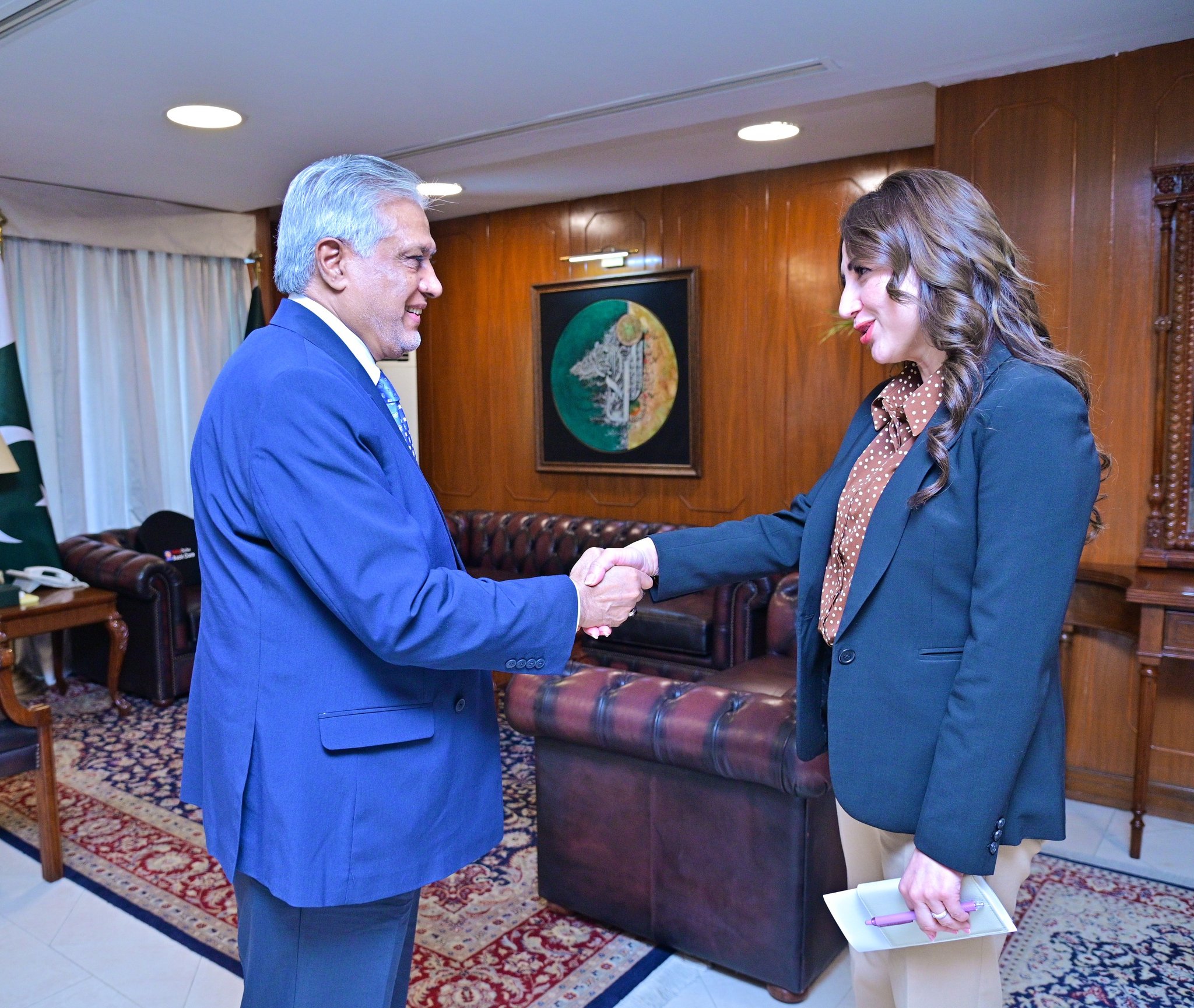 पाकिस्तानी विदेश मंत्री इशाक डार ने मंगलवार को अमेरिकी राजनयिक नताली बेकर से मुलाकात कर अमेरिका से सीजफायर बढ़ाने की अपील की।